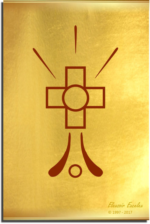 Brass Plate No. 16 of 44 - Book of Symbols - Copyright 1997-2019 Elexsoir Excelex Thou Art