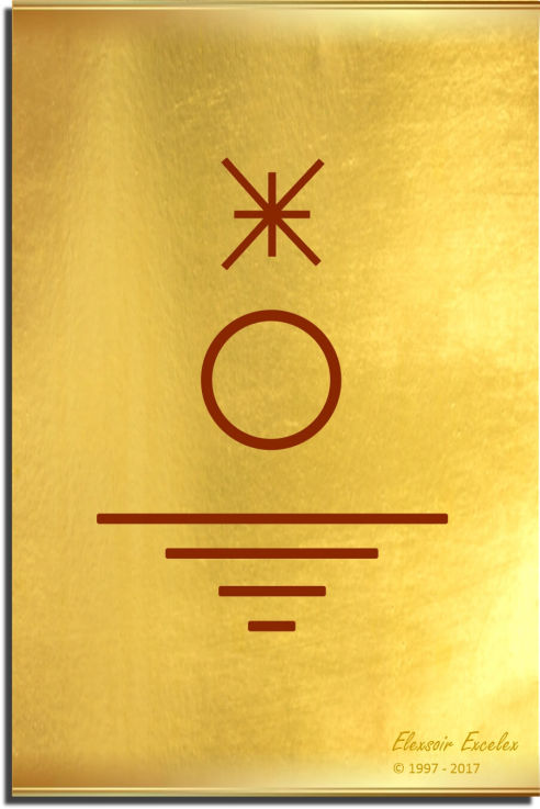 Brass Plate No. 20 of 44 - Book of Symbols - Copyright 1997-2019 Elexsoir Excelex Thou Art