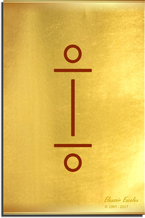 Brass Plate No. 22 of 44 - Book of Symbols - Copyright 1997-2019 Elexsoir Excelex Thou Art