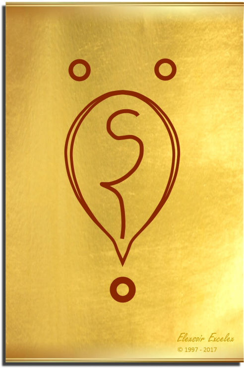 Brass Plate No. 30 of 44 - Book of Symbols - Copyright 1997-2019 Elexsoir Excelex Thou Art