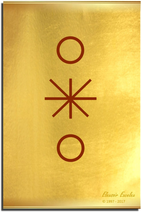 Brass Plate No. 37 of 44 - Book of Symbols - Copyright 1997-2019 Elexsoir Excelex Thou Art