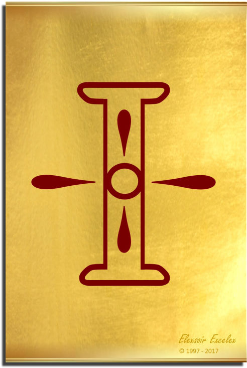 Brass Plate No. 41 of 44 - Book of Symbols - Copyright 1997-2019 Elexsoir Excelex Thou Art